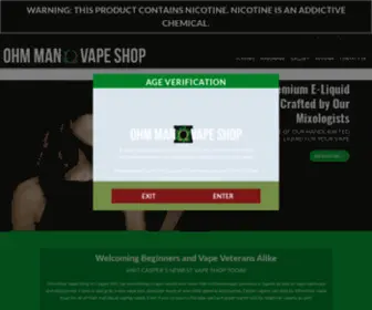 Ohmmanvapeshop.com(Ohmmanvapeshop) Screenshot