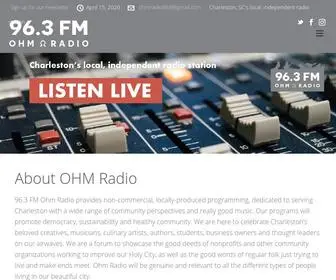 Ohmradio963.org(Ohm Radio) Screenshot