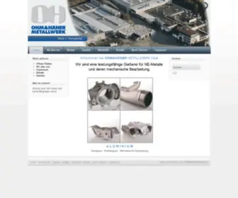 Ohmundhaener.de(OHM & HÄNER METALLWERK GmbH & Co) Screenshot