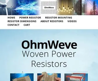 Ohmweve.com(Woven Resistors) Screenshot