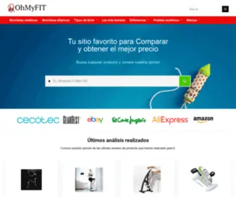 Ohmyfit.net(El portal con mas productos analizados del sector) Screenshot