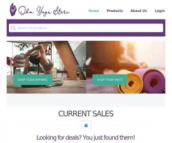 Ohmyogastore.com(Ohm Yoga Store) Screenshot