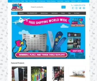 Ohmyprintsolutions.com(Worldwide Online Large Format Printing) Screenshot
