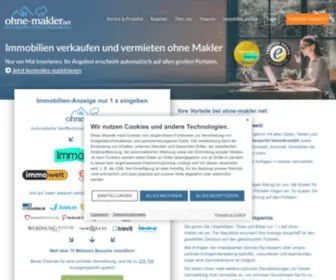 Ohne-Makler.net(Immobilien verkaufen und vermieten ohne Makler) Screenshot