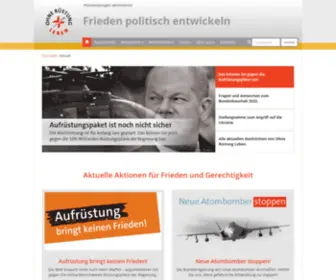 Ohne-Ruestung-Leben.de(Ohne Ruestung Leben) Screenshot