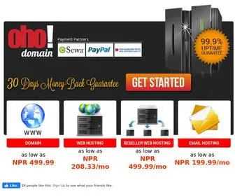 OhoDomain.com(We provide cheapest domain and web hosting in Nepal) Screenshot
