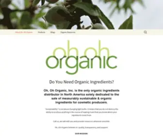 Ohohorganic.com(Save The Planet. Look Good Doing It. At Oh) Screenshot