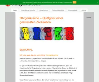 OHR-Geraeusche.de(Piepen oder Pfeifen im Ohr und andere Ohrgeräusche) Screenshot