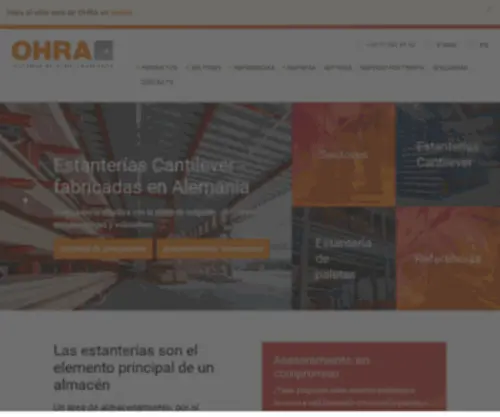 Ohra.es(Estanterías cantilever) Screenshot