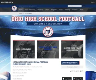 Ohsfca.net(Ohio High School Football Coaches Association) Screenshot