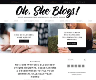 Ohsheblogs.com(Oh, She Blogs) Screenshot