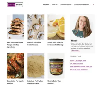 Ohshecooks.com(Oh She Cooks) Screenshot