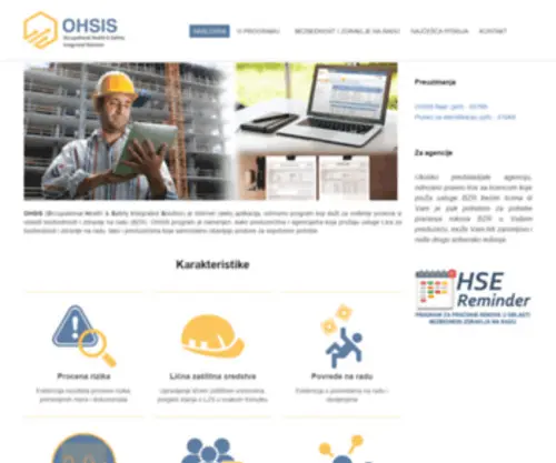Ohsis.net(Program za upravljanje poslovima BZR) Screenshot