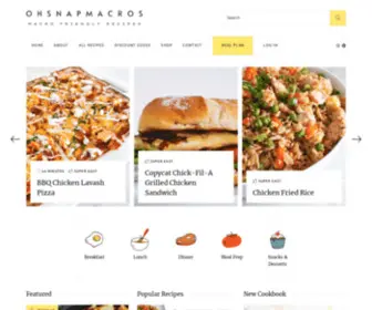 Ohsnapmacros.com(Macro Friendly Recipes) Screenshot