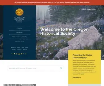 OHS.org(Oregon Historical Society) Screenshot