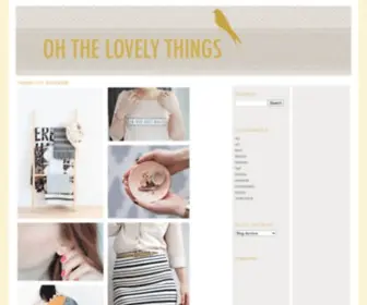 Ohthelovelythings.com(Oh the lovely things) Screenshot