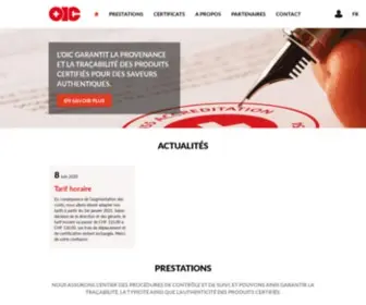 Oic-IZS.ch(Organisme Intercantonal de Certification) Screenshot