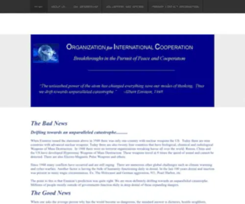 Oic-World-Peace.org(Breakthroughs in Foreign Relations) Screenshot
