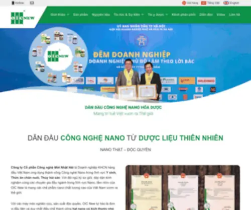 Oic.com.vn(OIC NANOTECHNOLOGY) Screenshot