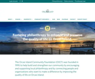 Oicf.us(Orcas Island Community Foundation) Screenshot