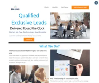 Oidaleads.com(High Quality Exclsuive Lead Generation) Screenshot