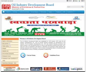 Oidb.gov.in(Oil Industry Development Board) Screenshot