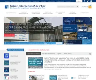 Oieau.fr(Office International de l'Eau) Screenshot