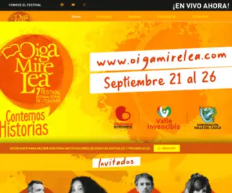 Oigamirelea.com(Festival Oiga Mire Lea) Screenshot