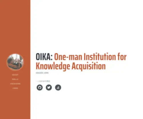 Oika.me(One-man institution for knowledge acquisition) Screenshot