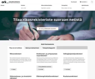 Oikeusrekisterikeskus.fi(Etusivu) Screenshot