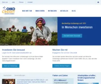 Oikocredit.de(Oikocredit Deutschland) Screenshot