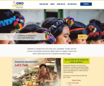 Oikocreditusa.org(Oikocredit US (OUS) is the United States affiliate of Oikocredit International (OI)) Screenshot