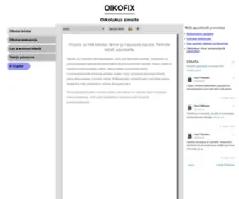 Oikofix.com(Oikolue tekstisi) Screenshot