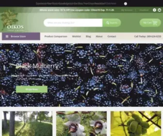 Oikostreecrops.com(OIKOS Tree Crops) Screenshot