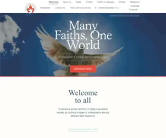 Oikoumene.ca(Canadian Centre for Ecumenism) Screenshot