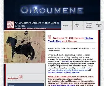 Oikoumene.com(Empowering Website design) Screenshot