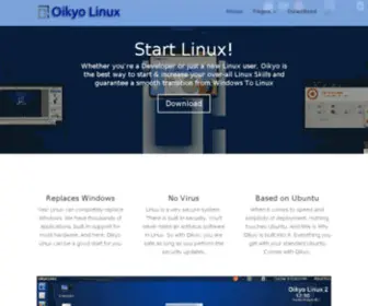 Oikyolinux.com(Oikyo Linux) Screenshot