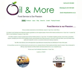 Oilandmore.co.za(Food Distributors Cape Town South Africa's Top FMCG Company) Screenshot