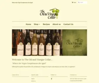 Oilandvinegarcellar.com(The Oil and Vinegar Cellar) Screenshot