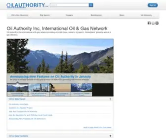 Oilauthority.com(Oil Authority International Oil & Gas Network) Screenshot