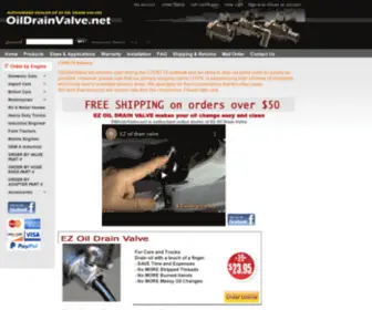 Oildrainvalve.net(EZ oil drain valves) Screenshot