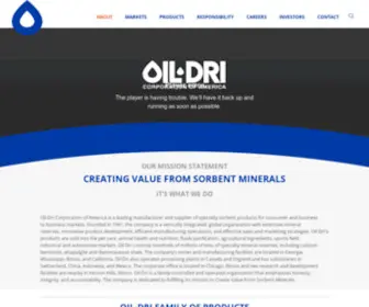 Oildri.com(Oil-Dri Corporation) Screenshot