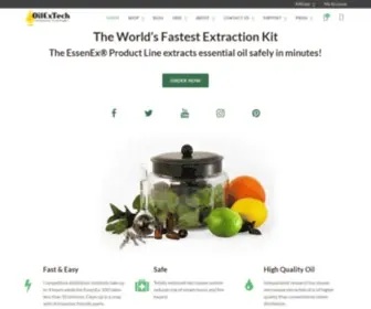 Oilextech.com(Essential Oil Extraction) Screenshot