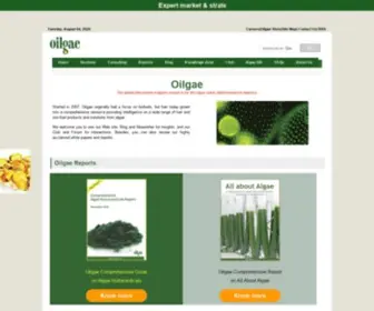 Oilgae.com(Biodiesel from Algae Oil) Screenshot
