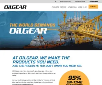 Oilgear.com(Pumps & Valves for Industrial) Screenshot