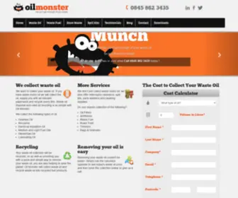 Oilmonster.co.uk(Waste Oil Collection & Recovery) Screenshot