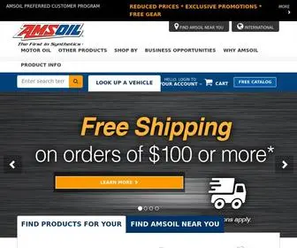 Oilnow40.com(AMSOIL offers a complete line of synthetic Lubricants for) Screenshot