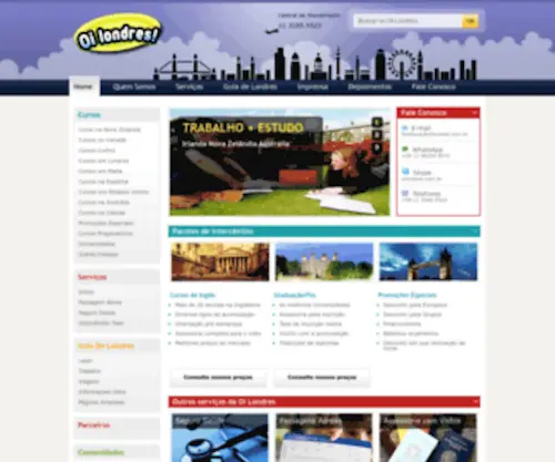 Oilondres.com.br(Guia de Londres para Brasileiros) Screenshot