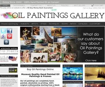 Oilpaintingsgallery.com(Museum Quality Hand) Screenshot