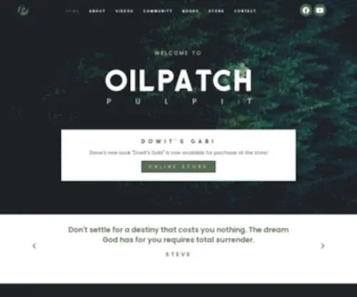 Oilpatchpulpit.com(Be Encouraged) Screenshot